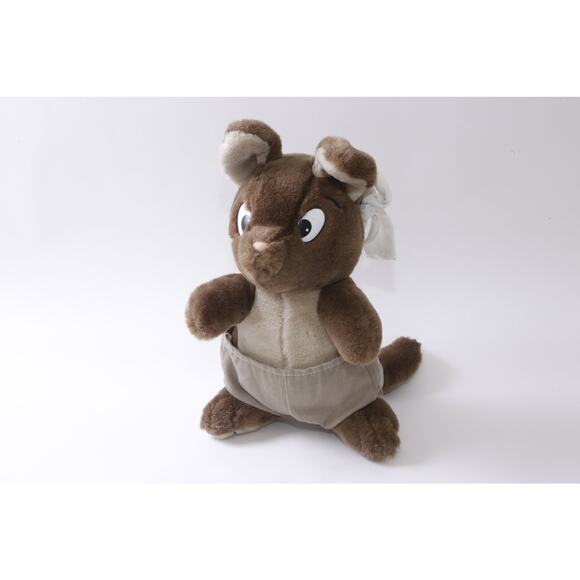 Vintage 80s Kangaroo, White Short, 12", Plush, Soft, Toy, Figure, Vintage Plush, - Picture 2 of 4